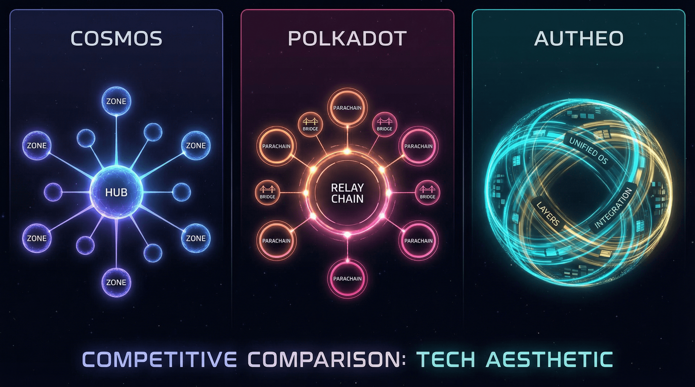 Autheo vs Cosmos vs Polkadot: Layer-0 Comparison